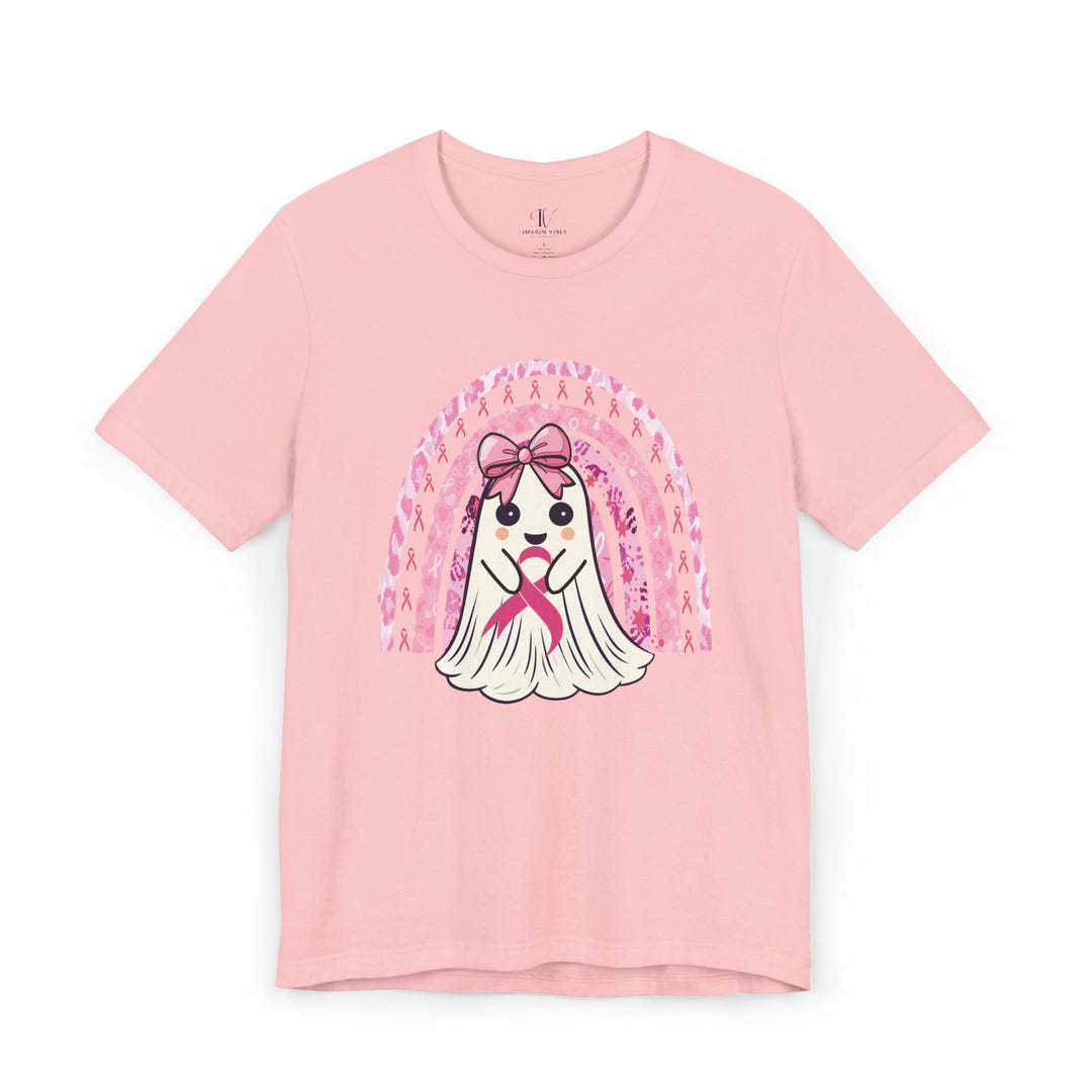  Cute Ghost Breast Cancer Support T-shirt