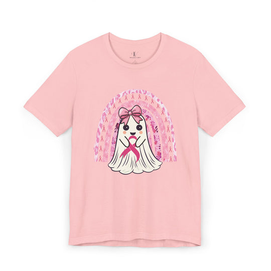  Cute Ghost Breast Cancer Support T-shirt