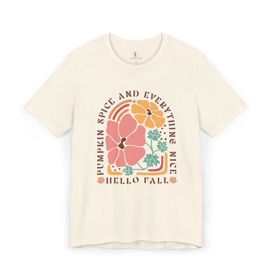 Pumpkin Spice & Everything Nice Boho T-Shirt