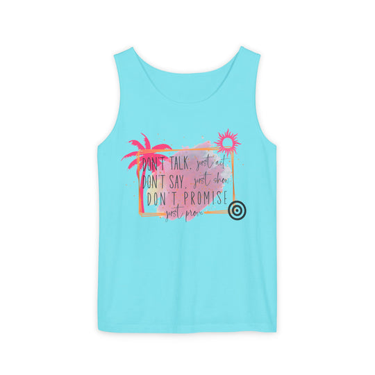 Motivational Action Unisex Tank Top Tank Top Printify Lagoon Blue XS