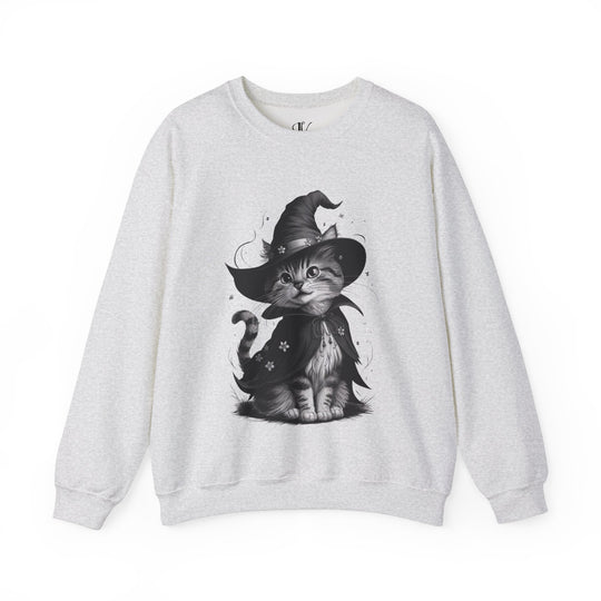 Halloween Witch Cute Cat Sweatshirt