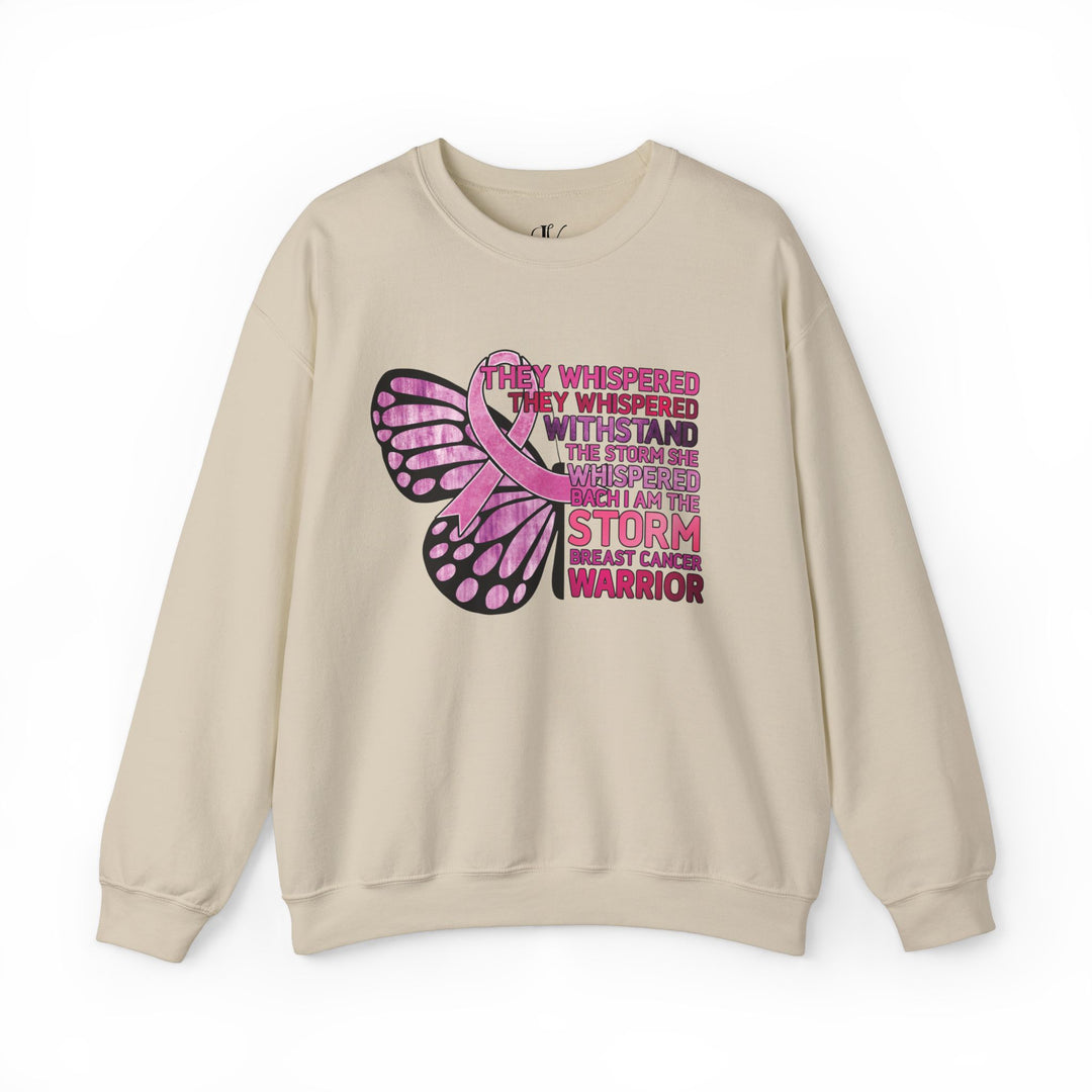 Breast Cancer Warrior Sweatshirt - Empowering Message