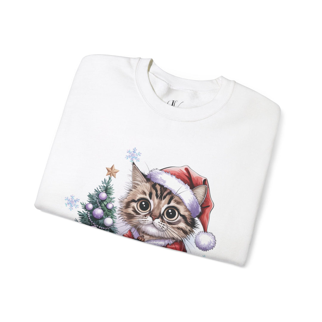 Tabby Cat Santa Crewneck Sweatshirt