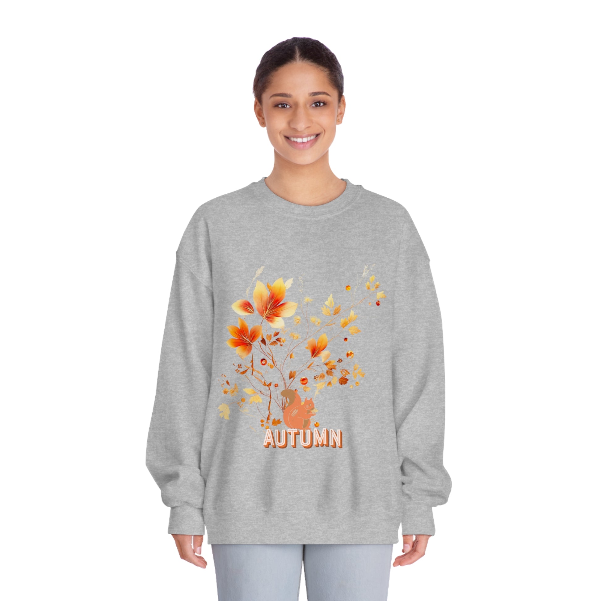 Autumn Leaves Delight Sweatshirt For Autumn Lovers Sweatshirt Sport Grey S 