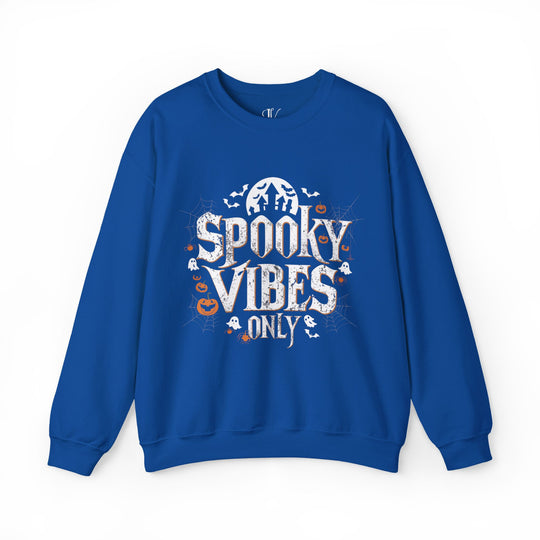 Spooky Vibes Halloween Sweatshirt Sweatshirt Printify S Royal