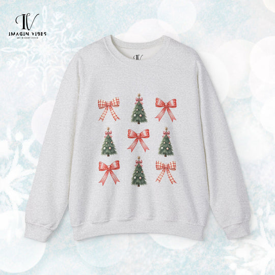 Coquette Bow Christmas Tree Sweatshirt