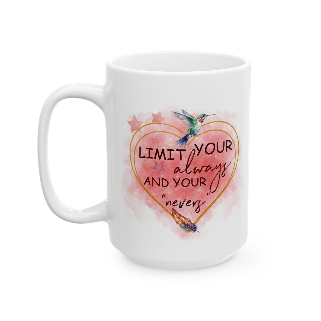 Motivational Watercolor Ceramic Mug Mug Printify 15oz