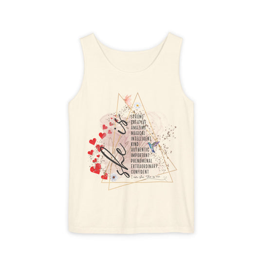 Empowering Self-Love Tank Top Tank Top Printify Ivory S