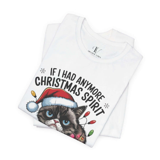 Christmas Spirit Tabby Cat Tee