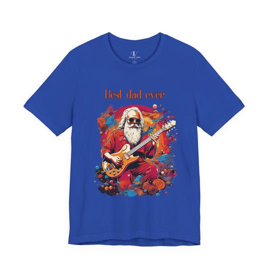 Guitar Dad Tee - Unisex Jersey Short Sleeve T-Shirt Printify True Royal XS