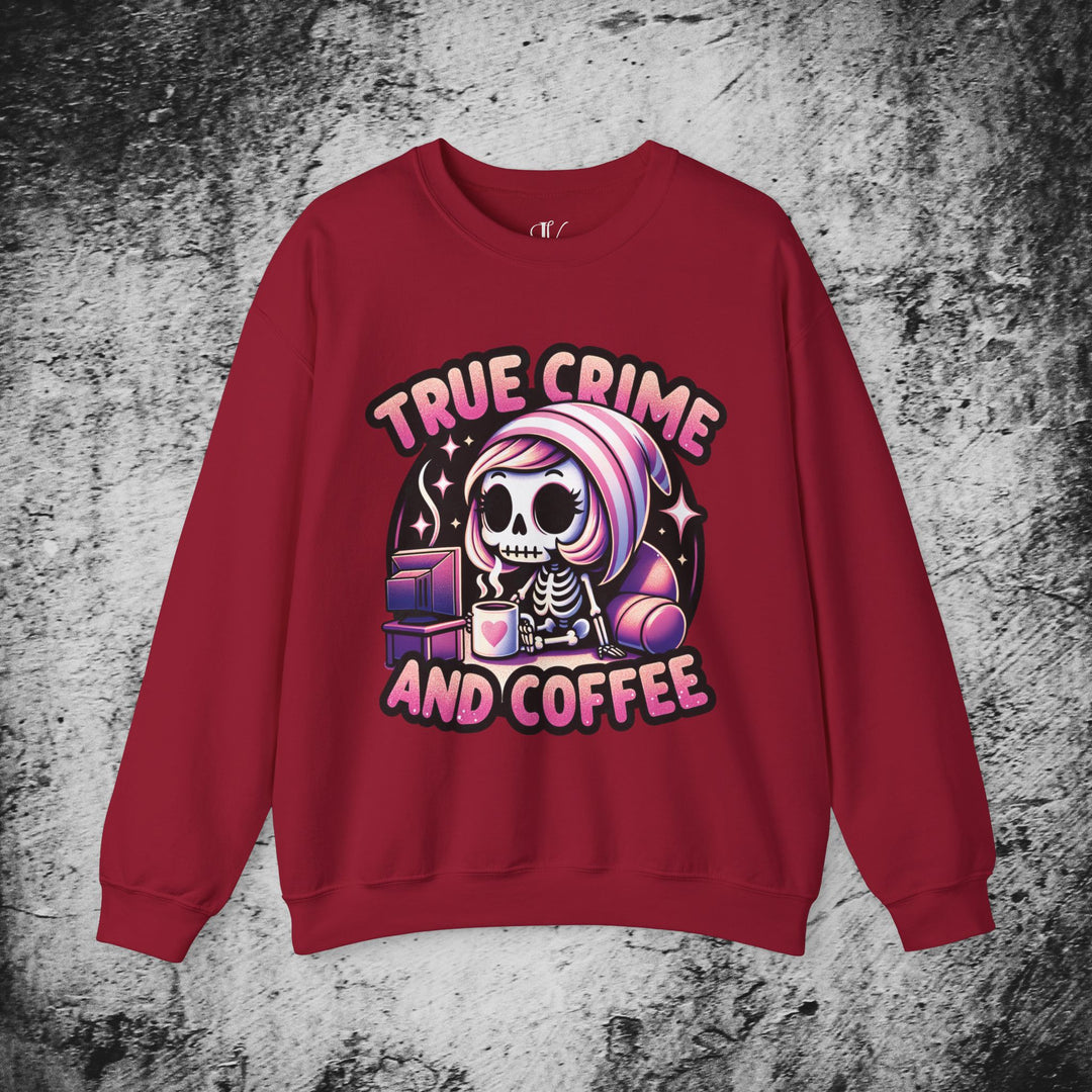 True Crime and Coffee: Skeleton Sweatshirt