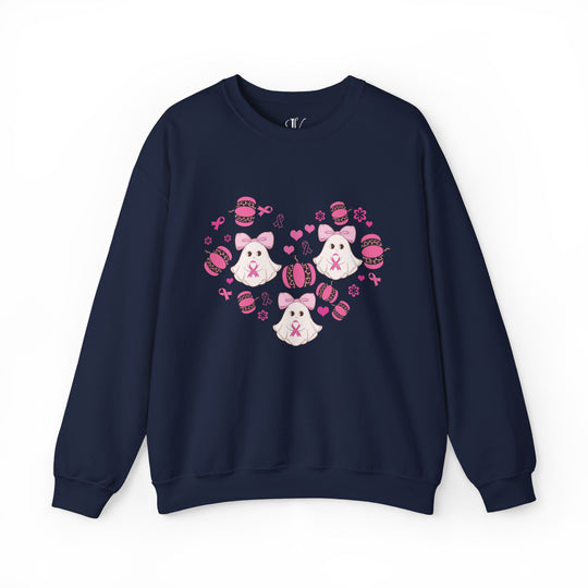 Ghosts and Pumpkins Breast Cancer Support Sweatshirt