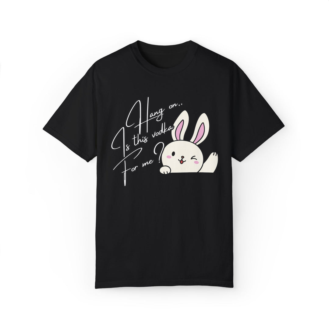 Bunny Vodka T-shirt T-Shirt Printify Black S