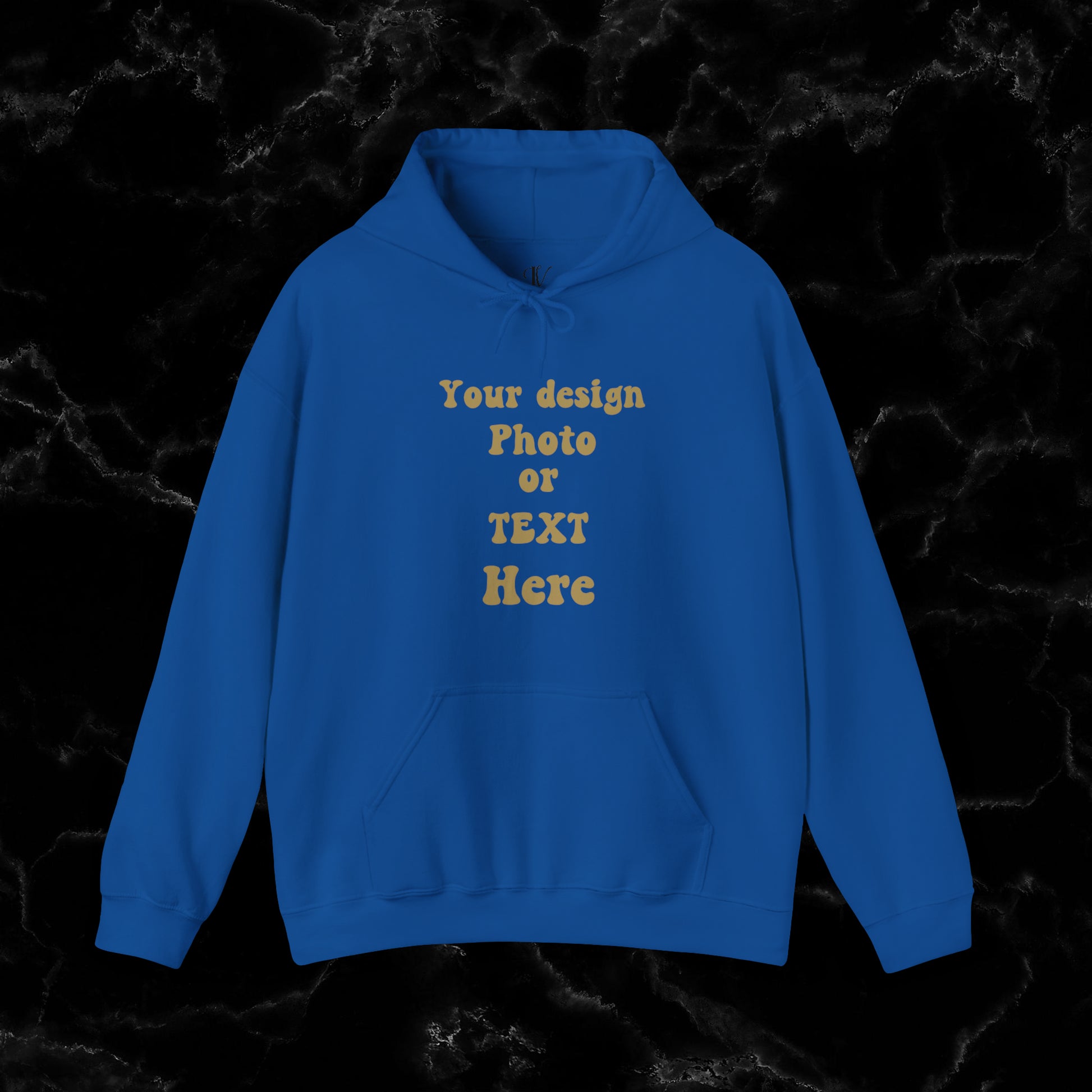 Cozy Personalization: Custom Hoodie - Your Cozy Canvas Personalized for Ultimate Comfort - Wrap Yourself in Unmatched Warmth with a Hoodie Tailored Just for You Hoodie Royal S 