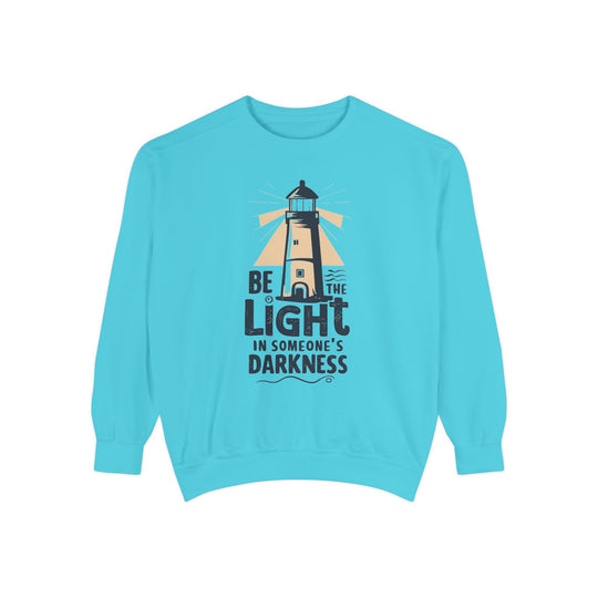 Lightkeeper Sweatshirt - Be the Light in Someone's Darkness Sweatshirt Printify Lagoon Blue S