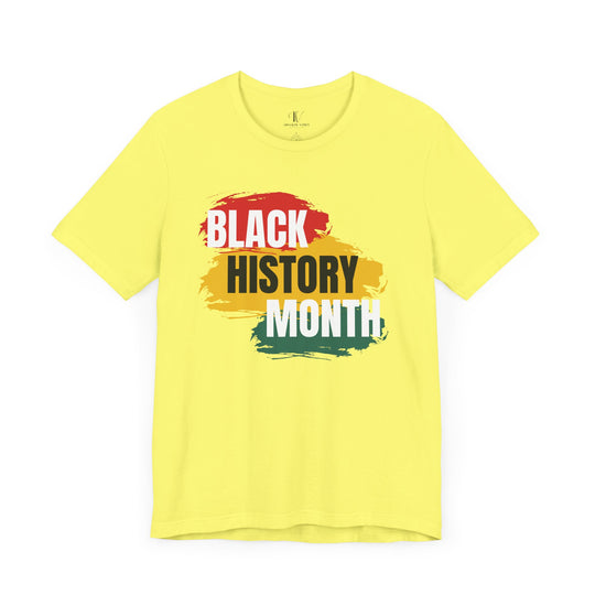 Black History Month T-shirt T-Shirt Printify Yellow XS