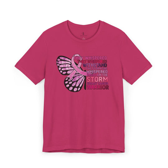 Breast Cancer Warrior T-Shirt - Empowering Message