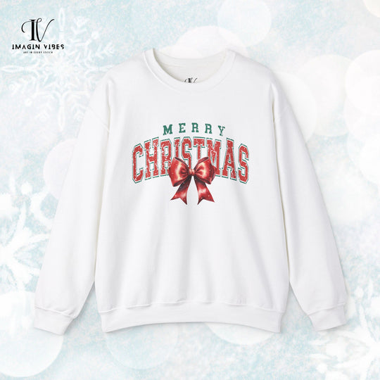 Coquette Merry Christmas Vintage Sweatshirt