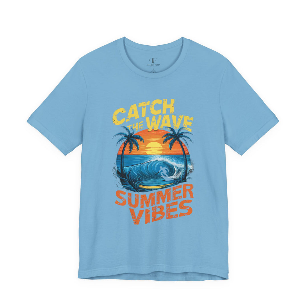 Vintage Summer Vibes Tee T-Shirt Printify Ocean Blue XS