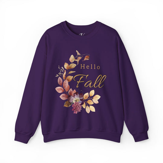 Hello Fall: Watercolor Floral Sweatshirt