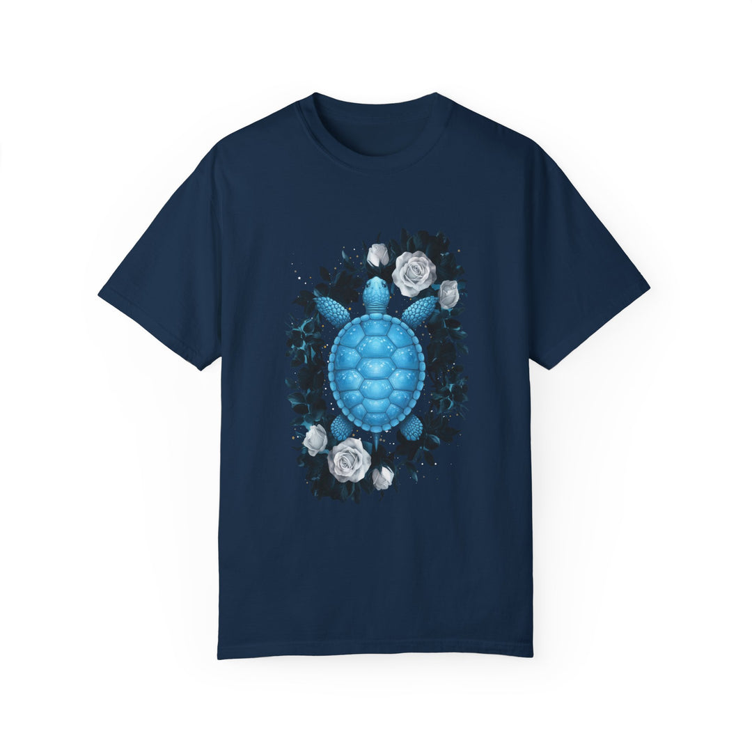 Blue Turtle Nature Unisex T-shirt T-Shirt Printify True Navy S