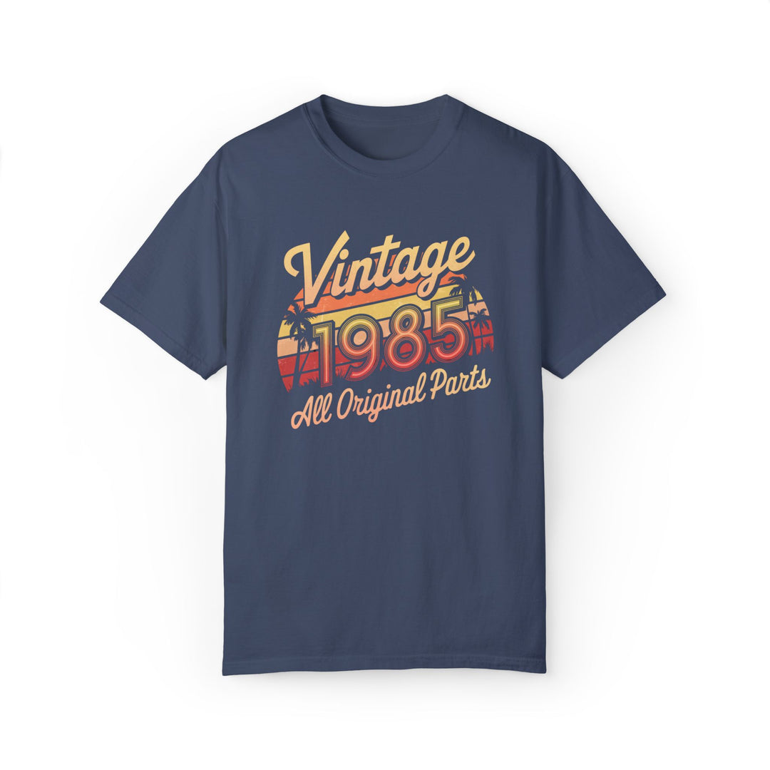 Vintage 1985 Unisex T-shirt - Retro Sunset Graphic Tee T-Shirt Printify Midnight S