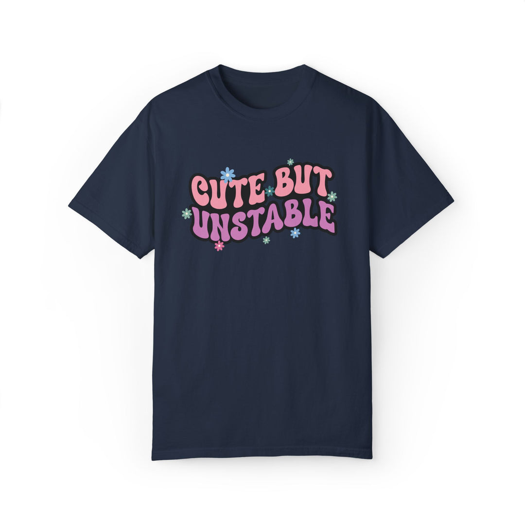 Cute But Unstable T-shirt T-Shirt Printify Navy S