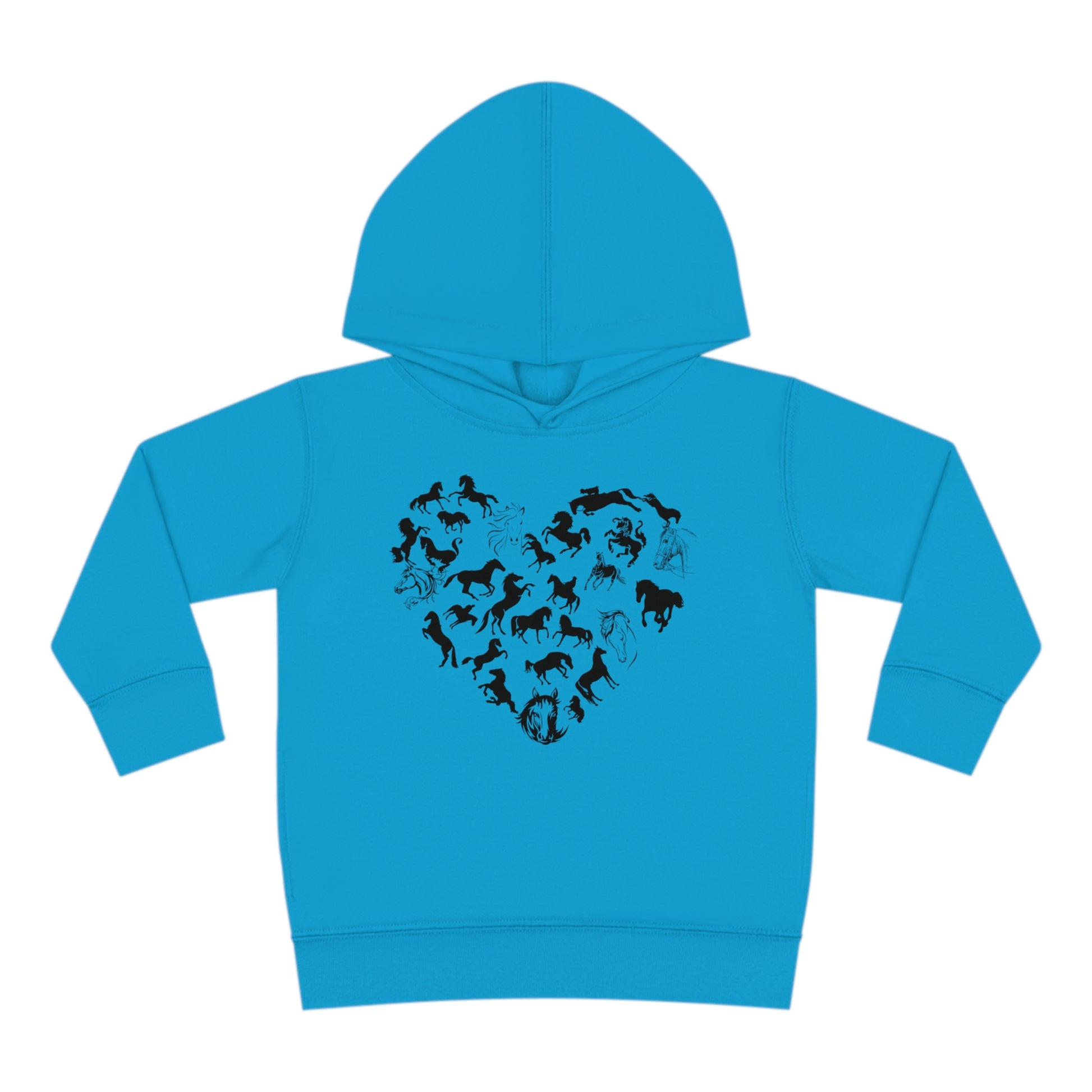 Horse Heart Hoodie | Horse Lover Tee - Horses Heart Toddler - Horse Lover Gift - Horse Toddler Shirt - Equestrian Tee - Gift for Horse Owner Kids clothes Turquoise 2T 