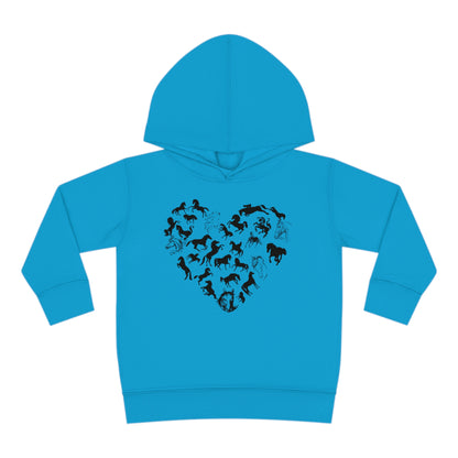 Horse Heart Hoodie | Horse Lover Tee - Horses Heart Toddler - Horse Lover Gift - Horse Toddler Shirt - Equestrian Tee - Gift for Horse Owner Kids clothes Turquoise 2T 