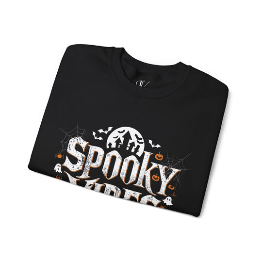 Spooky Vibes Halloween Sweatshirt Sweatshirt Printify