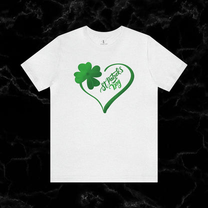 Lucky Saint Patrick's Day Shirt - St. Paddy's Day Lucky Irish Shamrock Leaf Clover Flag Beer T-Shirt T-Shirt Ash XS 