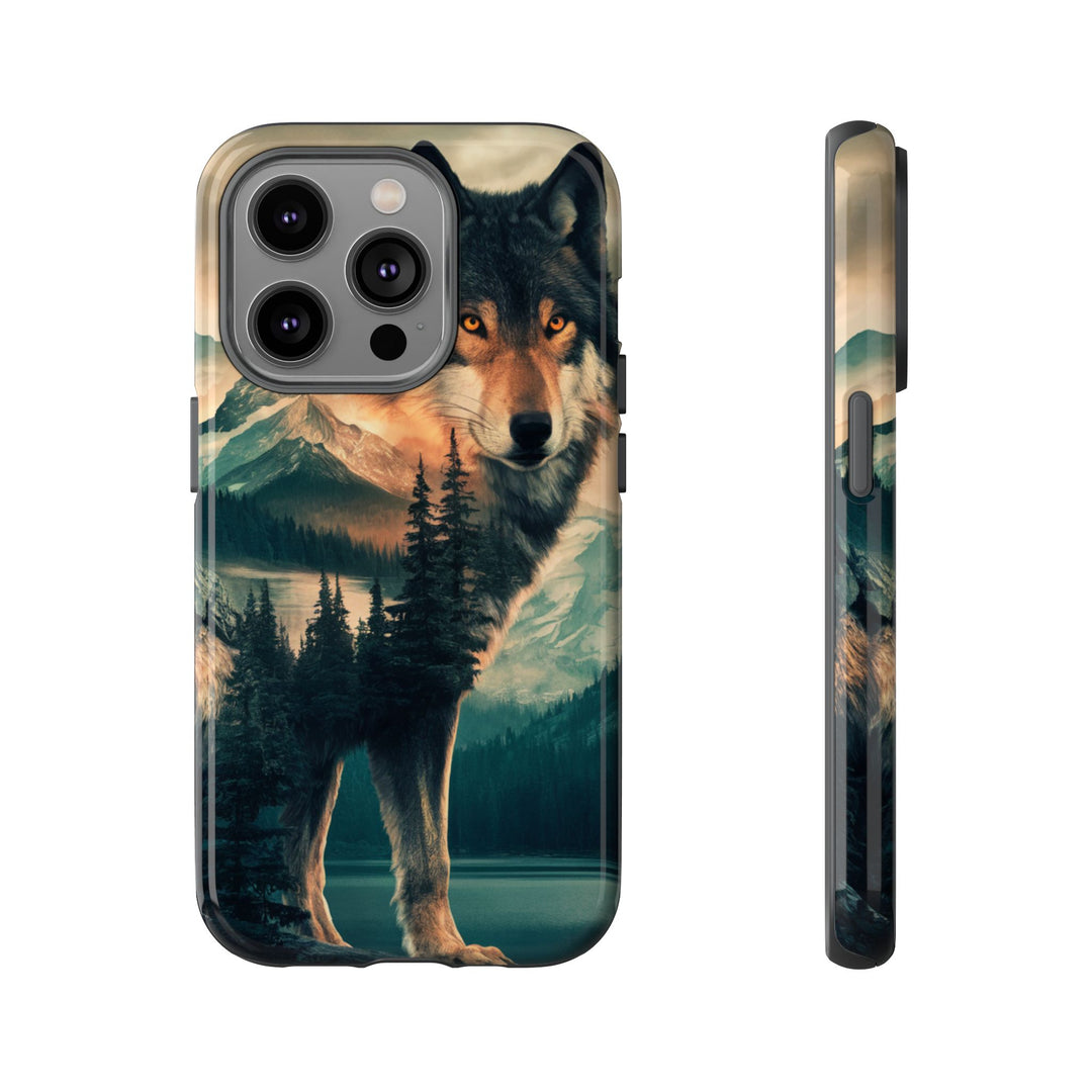 Wolf Tough Cases - Majestic Nature Landscape Phone Case Printify iPhone 14 Pro Glossy