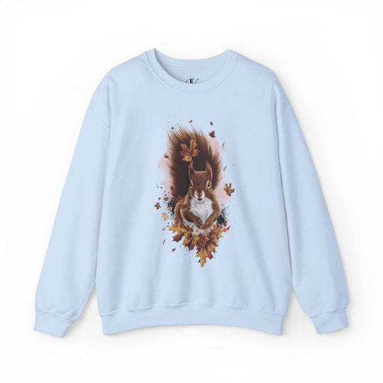 Squirrel and Autumn Leaves Fall Sweatshirt