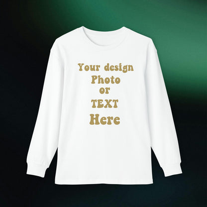 Youth Long Sleeve Holiday Outfit Set - Personalized with Text and Photo Clothing Set White/Red S 