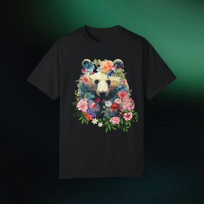 Floral Bear Shirt | Bear Tee | Flower Bear Shirt - A Perfect Animal Lover Tee and Bear Lover Gift T-Shirt Black S 