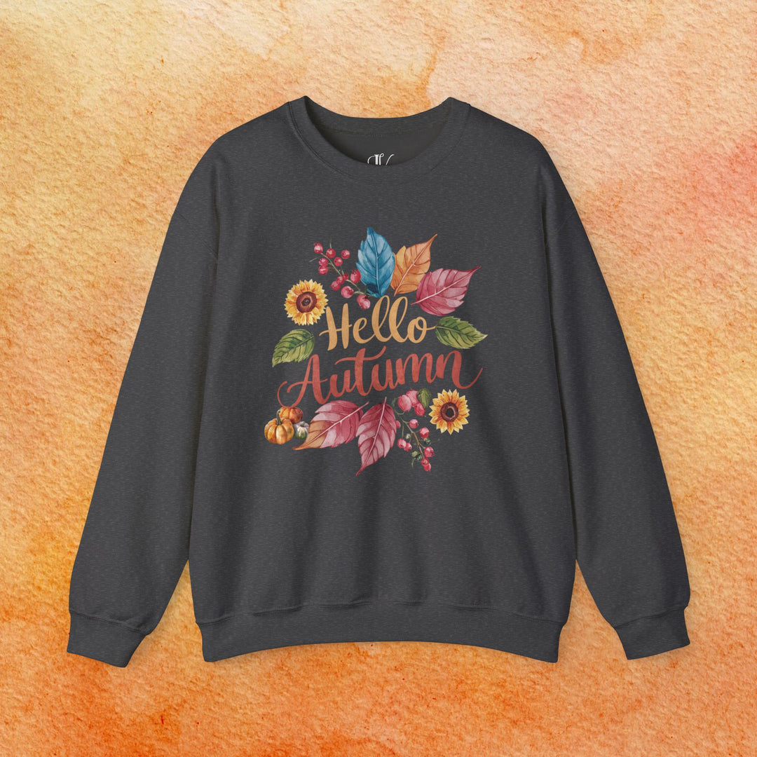 Autumnal Watercolor: Hello Autumn Sweatshirt