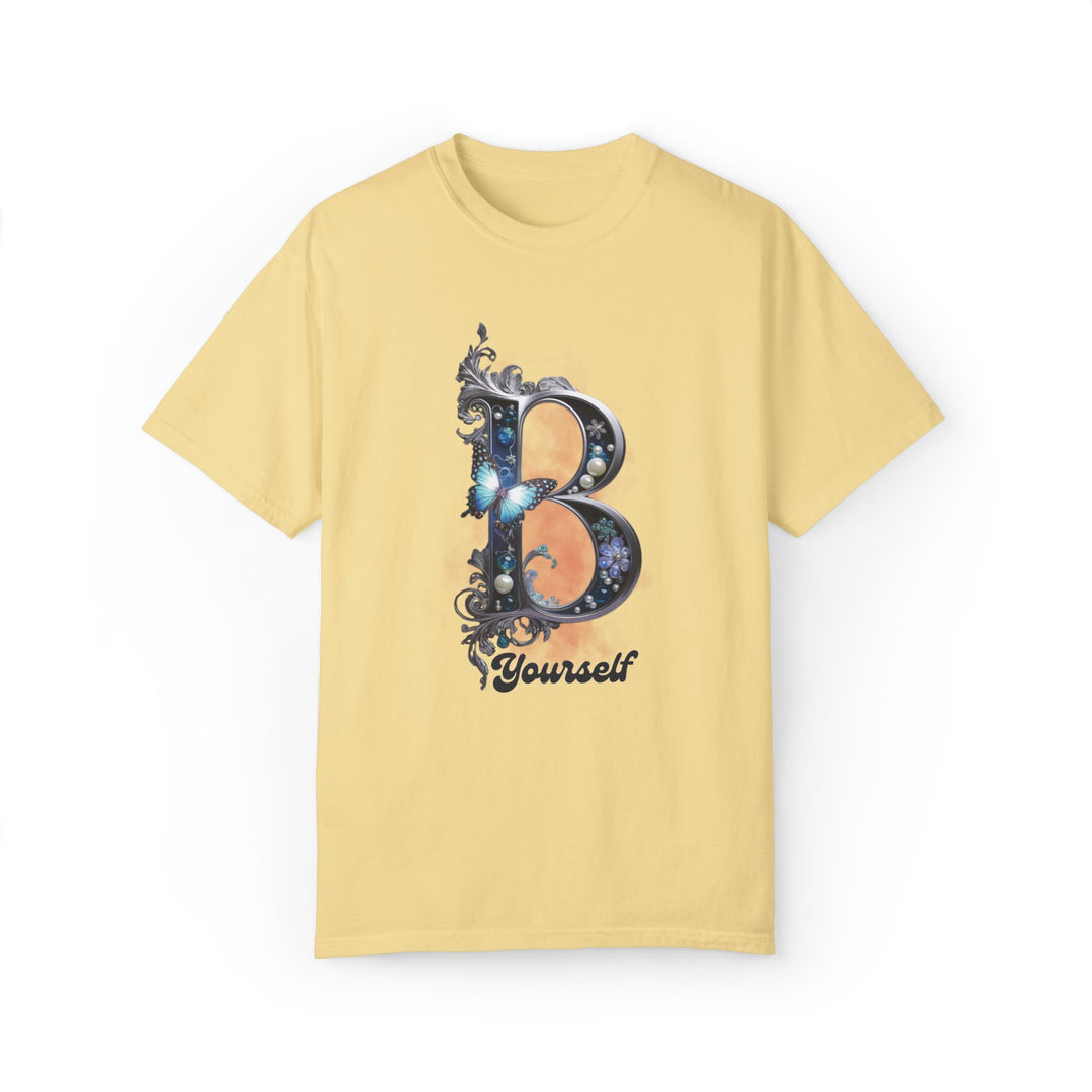 Letter B Elegant and Feminine T-shirt T-Shirt Printify Butter S