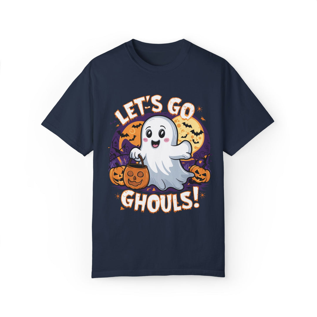 Let's Go Ghouls: Cute Halloween T-Shirt T-Shirt Printify Navy S