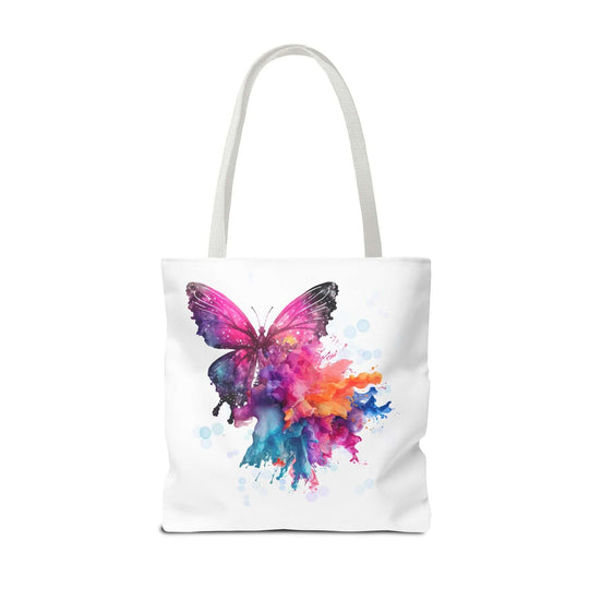 Watercolor Butterfly Tote Bag - Ethereal and Artistic Bags Printify 18" × 18'' White