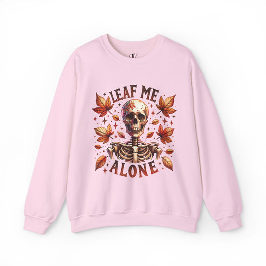 Leaf Me Alone: Skeleton Halloween Sweatshirt