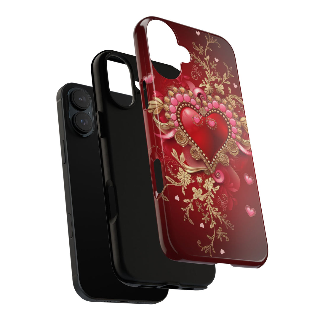 Phone Cases - Romantic Heart Design for Valentine's Day Phone Case Printify