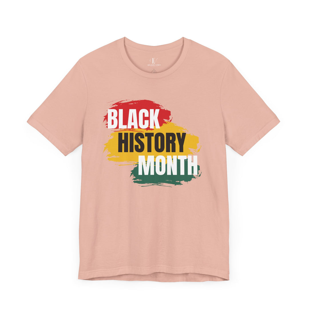Black History Month T-shirt T-Shirt Printify Peach XS