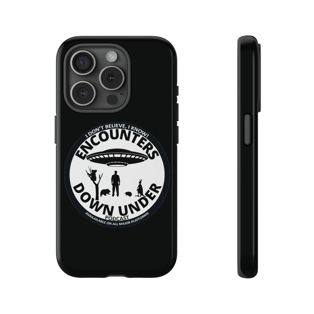 Encounters Down Under Podcast Tough Cases - Protect Your Tech with Podcast Swag Phone Case iPhone 15 Pro Glossy 