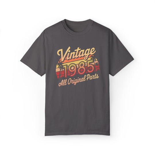 Vintage 1985 Unisex T-shirt - Retro Sunset Graphic Tee T-Shirt Printify Graphite S