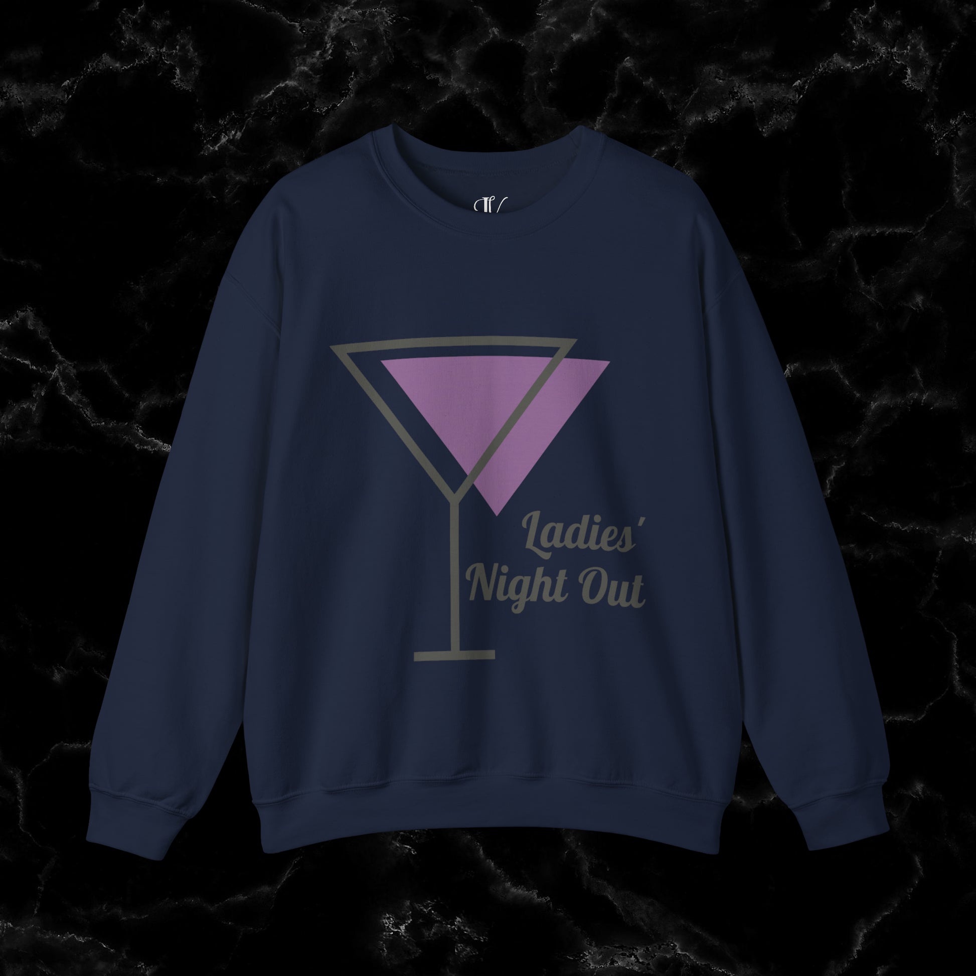 Ladies' Night Out - Dirty Martini Social Club Sweatshirt - Elevate Your Night Out with Style and Sass in this Chic and Comfortable Sweatshirt! Sweatshirt S Navy 