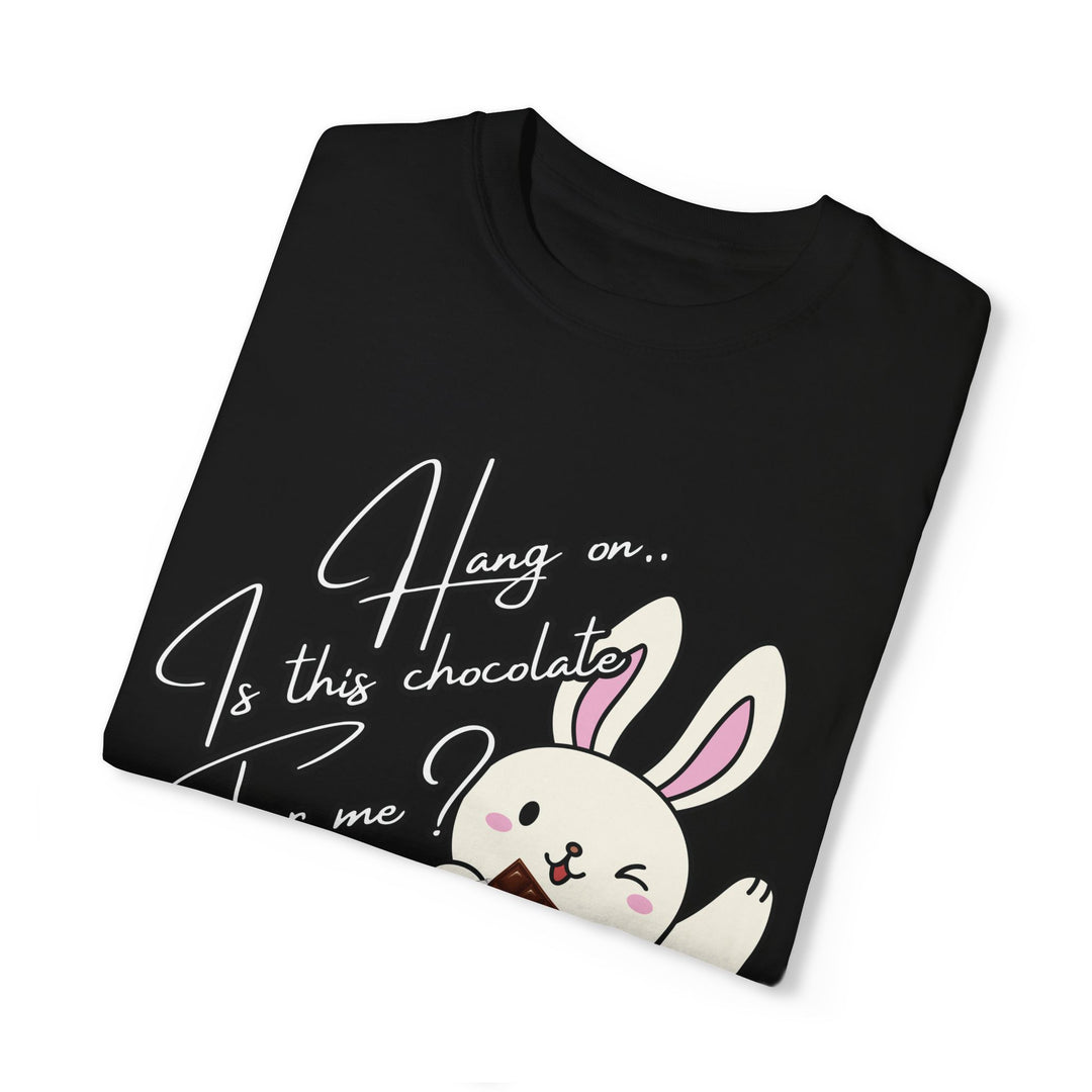 Cartoon Bunny Chocolate Unisex T-shirt T-Shirt Printify