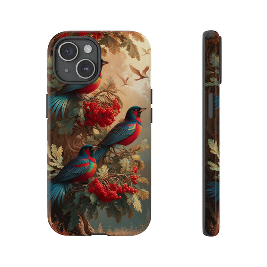 Phone Cases Vintage Nature-Inspired Elegant Birds Phone Case Printify iPhone 15 Glossy