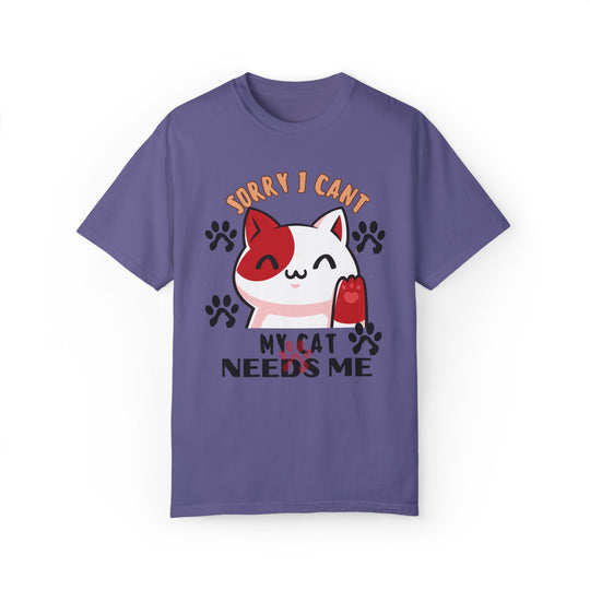 Cat Lover T-shirt - Playful & Cute T-Shirt Printify Grape S