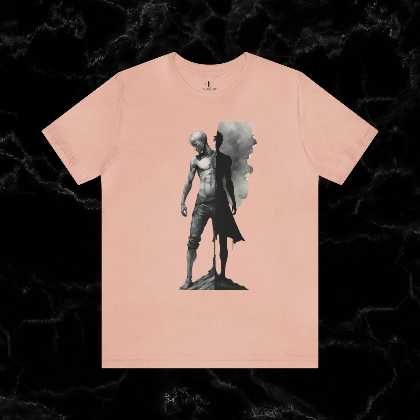 Duality of Soul - Crisp Male Anatomy T-shirt T-Shirt Peach XS 