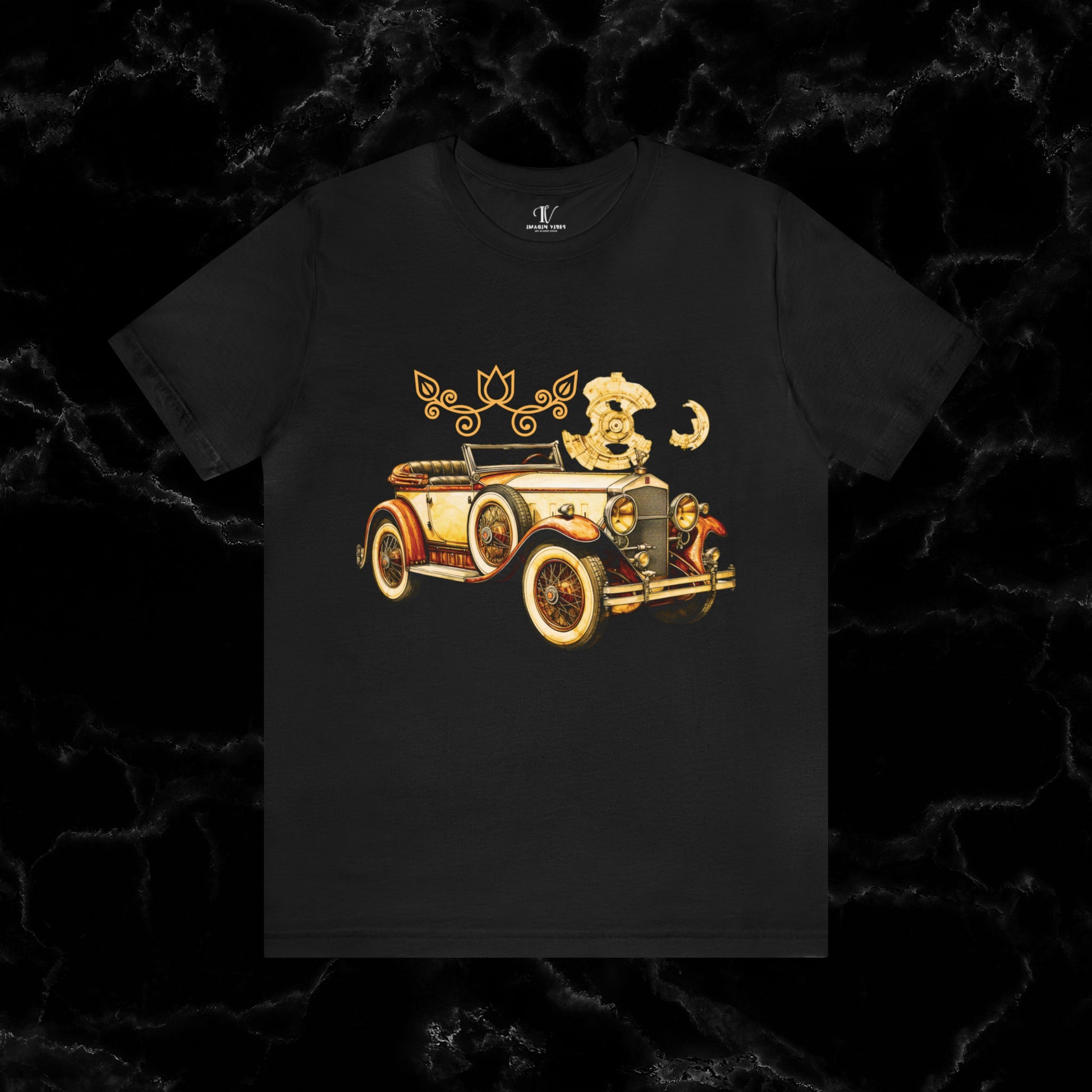 Vintage Car Enthusiast T-Shirt - Classic Wheels and Timeless Appeal for Automotive Enthusiast T-Shirt Black S 
